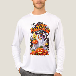 ハロウィン お化けの木 デザイン トライブレンドＴシャツ