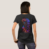 ハロウィン お化けの木 デザイン Tシャツ (裏面フル)