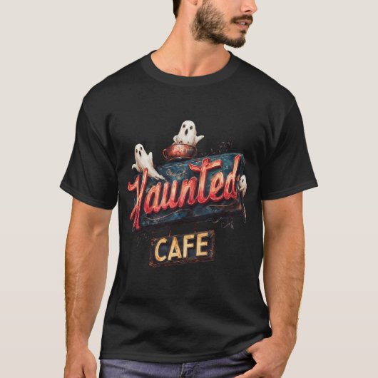 ハロウィン お化けカフェ かわいいおばけ Tシャツ (正面)
