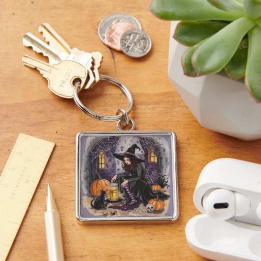 ハロウィン、お化け屋敷のパーティー キーホルダー (デスク)