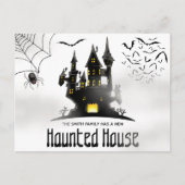 ハロウィン・お化け屋敷の引越しのお知らせ ポストカード (正面)