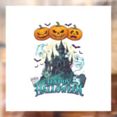 ハロウィン お化け屋敷 かぼちゃ 幽霊_1 ウィンドウサイン (シート2)
