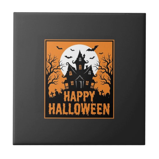 ハロウィン+お化け屋敷+シルエット+ベクター+デザイン_1 タイル (正面)