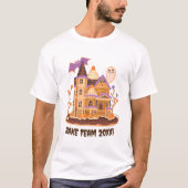 ハロウィン+お化け屋敷+ジンジャーブレッド Tシャツ (正面)