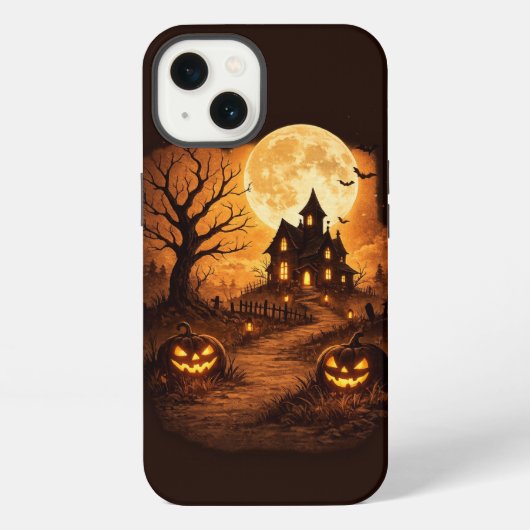 ハロウィン お化け屋敷 スケアリー iPhoneケース (裏面)