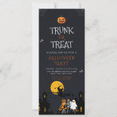 ハロウィン お化け屋敷 トランク・オア・トリート 招待状 (正面)