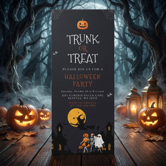ハロウィン お化け屋敷 トランク・オア・トリート 招待状