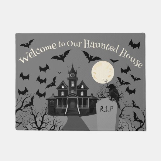 ハロウィン お化け屋敷 ドアマット (正面)