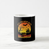 ハロウィン お化け屋敷 バット デザイン コーヒーマグカップ (中央)