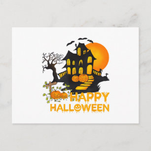 ハロウィン お化け屋敷 パンプキン メンズ シーズンポストカード