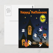 ハロウィン お化け屋敷 ポストカード (正面/裏面)