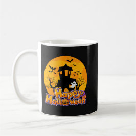 ハロウィン お化け屋敷 月 コーヒーマグカップ