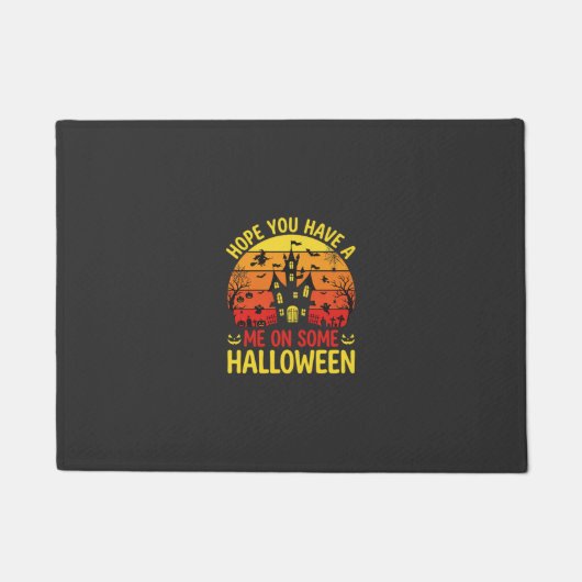 ハロウィン お化け屋敷 面白い デザイン ドアマット (正面)