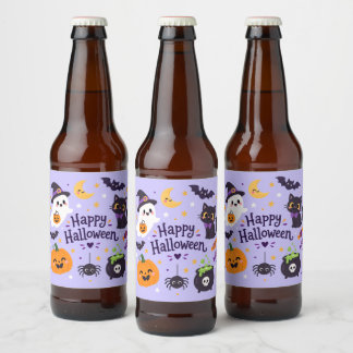 ハロウィン+お化け ビールラベル