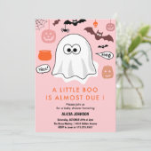 ハロウィン お化け ベビーシャワー 招待状 (スタンド正面)