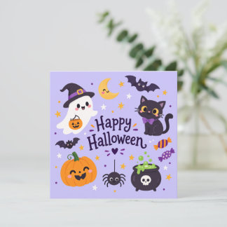 ハロウィン+お化け 招待状