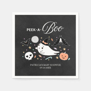 ハロウィン お化け 赤ちゃん 男の子 お披露目 パーティー ナプキン スタンダードカクテルナプキン