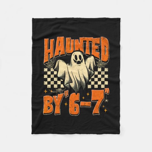 ハロウィン お化け 67 シックス セブン ミーム 1 (10) フリースブランケット (正面)