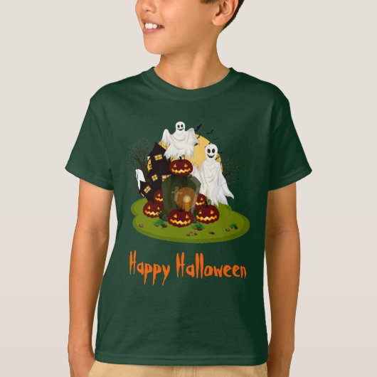 ハロウィン+お化け Tシャツ (正面)
