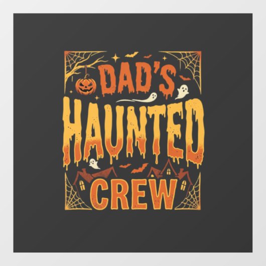 ハロウィン お父さん 幽霊 Crew ウィンドウサイン (シート)