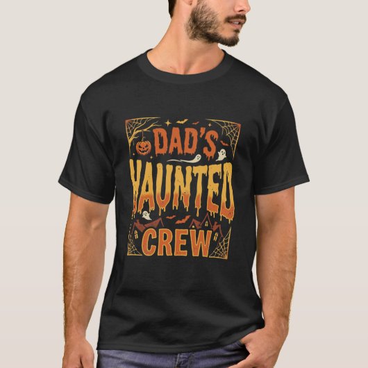 ハロウィン お父さん 幽霊 Crew Tシャツ (正面)
