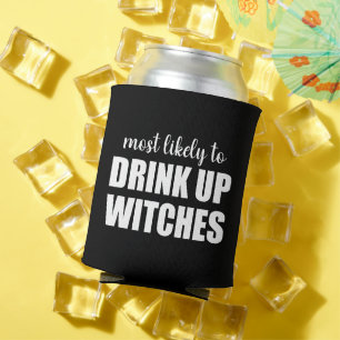 ハロウィン+お茶目な魔法使いの飲んべえ 缶クーラー