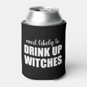 ハロウィン+お茶目な魔法使いの飲んべえ 缶クーラー (缶正面)
