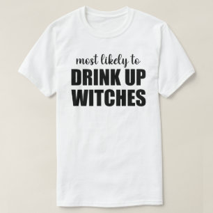 ハロウィン+お茶目な魔法使いの飲んべえ Tシャツ