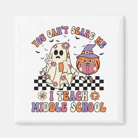 ハロウィン お茶 中学校の先生 You Can't E Me マグネット (正面)