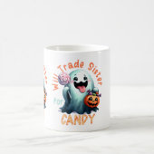 ハロウィン お菓子と妹を交換する幽霊少年 コーヒーマグカップ (中央)