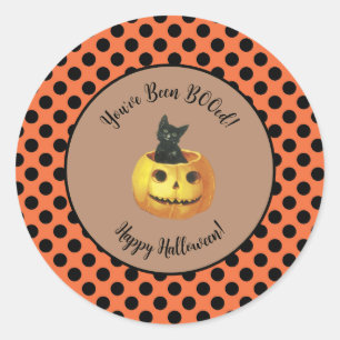 ハロウィン お菓子にBOOシール ラウンドシール