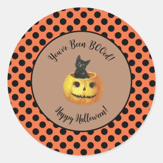 ハロウィン お菓子にBOOシール ラウンドシール (正面)