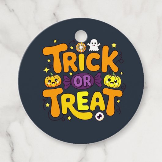 ハロウィン お菓子のお礼 タグ (正面)