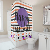 ハロウィン お菓子の枠のかわいいお化け シャワーカーテン (インサイチュ)