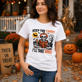 ハロウィン お菓子より本 トライブレンドTシャツ