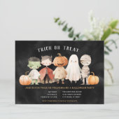 ハロウィン　お菓子をくれないか？パーティー招待状 招待状 (スタンド正面)