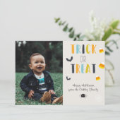 ハロウィン「お菓子をくれなきゃイタズラしちゃうぞ」オリジナル写真 シーズンカード (スタンド正面)