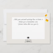 ハロウィン「お菓子をくれなきゃイタズラしちゃうぞ」オリジナル写真 シーズンカード (裏面)