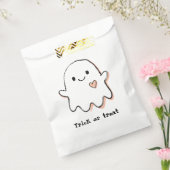 ハロウィン お菓子袋 かわいいおばけ フェイバーバッグ (封をした状態)
