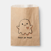 ハロウィン お菓子袋 かわいいおばけ フェイバーバッグ (正面)