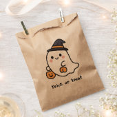ハロウィン お菓子袋 かわいいおばけ フェイバーバッグ (クリップ留めされた状態)