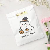 ハロウィン お菓子袋 かわいいおばけ フェイバーバッグ (封をした状態)