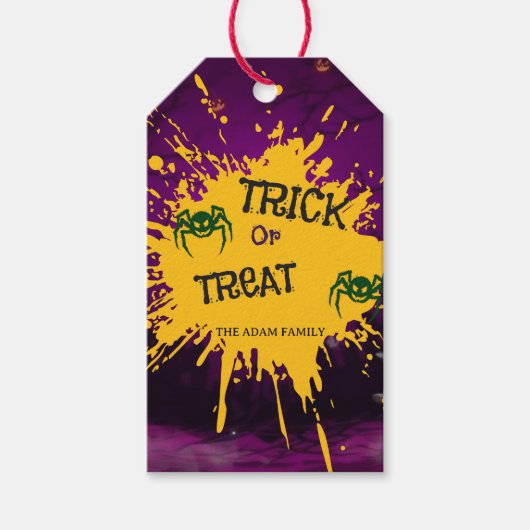 ハロウィン お菓子 お礼 袋 ギフトタグ (正面)