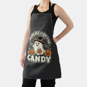 ハロウィン お菓子 ゴースト カボチャ デザイン エプロン (インサイチュ)