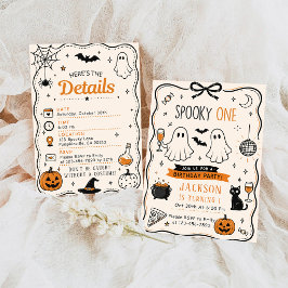 ハロウィン お誕生日おめでとう スプーキー ワン 招待状