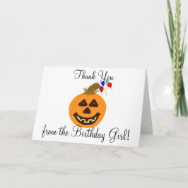 ハロウィン お誕生日おめでとう パンプキン風船 カード