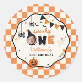 ハロウィン お誕生日おめでとう ペーパーシール スプーキー ワン ラウンドシール