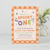ハロウィン+お誕生日おめでとう!初ハロウィン+1歳のバースデー 招待状 (スタンド正面)