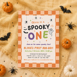 ハロウィン+お誕生日おめでとう!初ハロウィン+1歳のバースデー 招待状