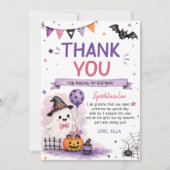 ハロウィン お誕生日おめでとう 御礼カード (正面)